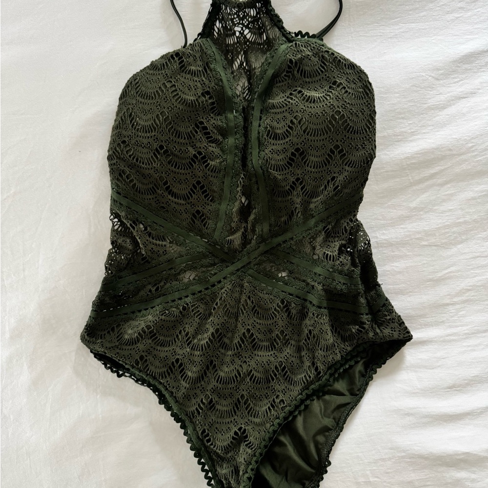 Becca Abigail High Neck One Piece Swimsuit
